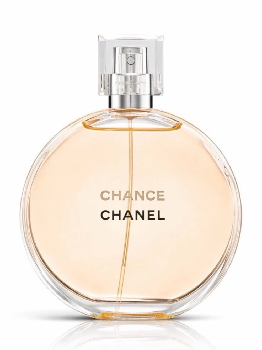 CHANEL Chance Pink Fragrance Box with Silver Text